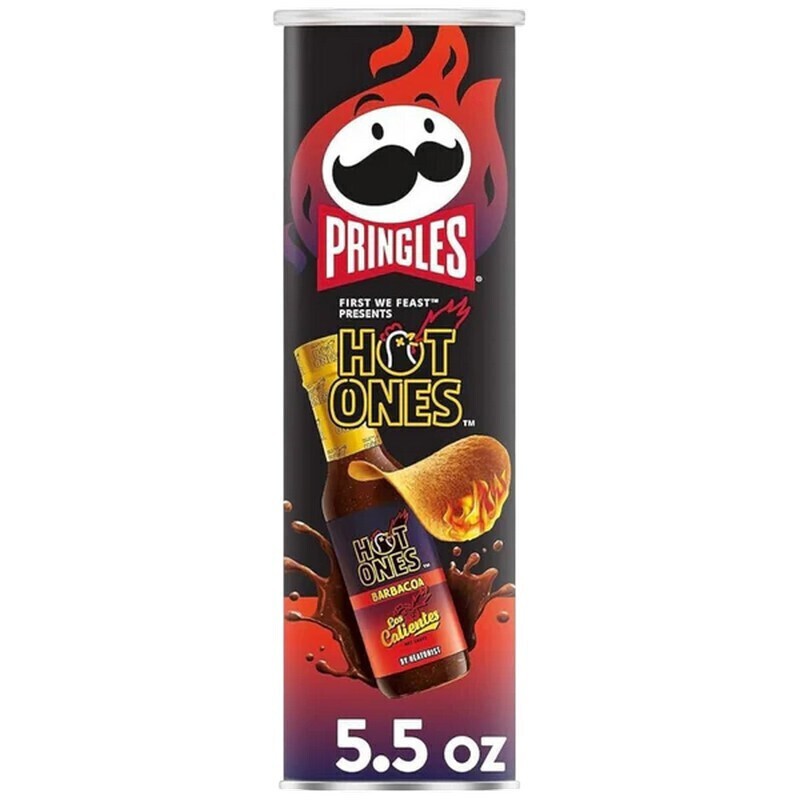 Pringles Hot Ones Barbacoa Us 158g